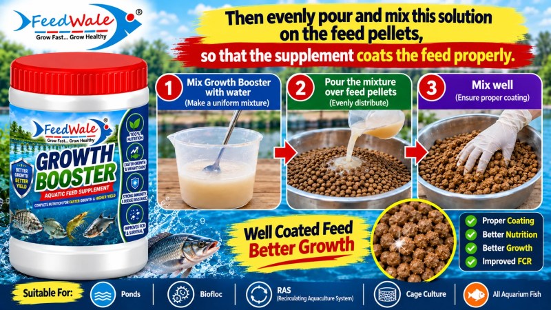 Online Fish Growth Booster for Aquaculture
