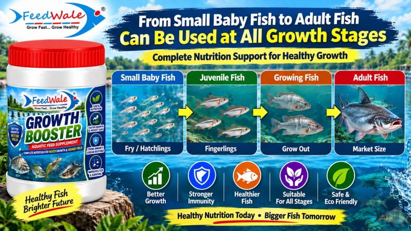 FeedWale Growth Booster for Biofloc Fish Farming