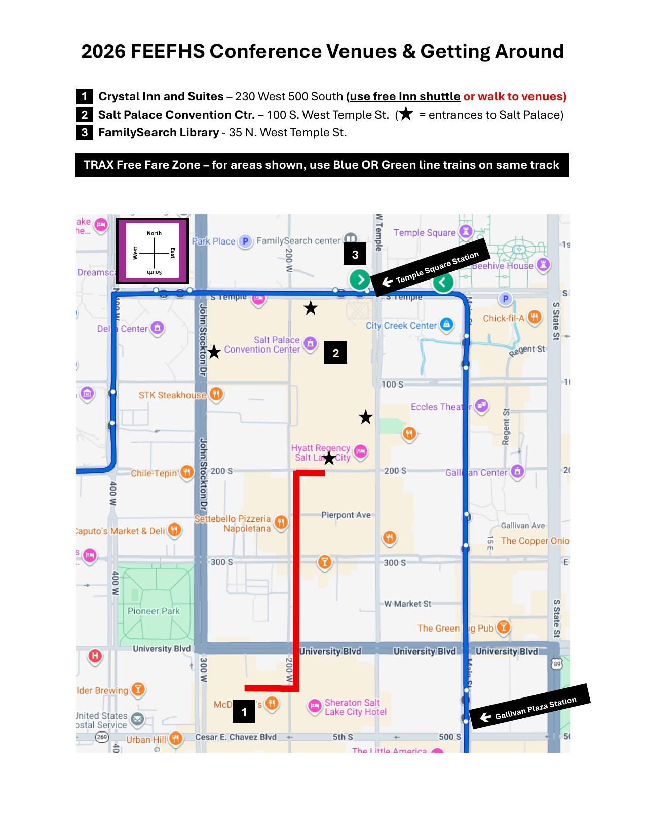 Conference Venue Map FEEFHS Venues Map 