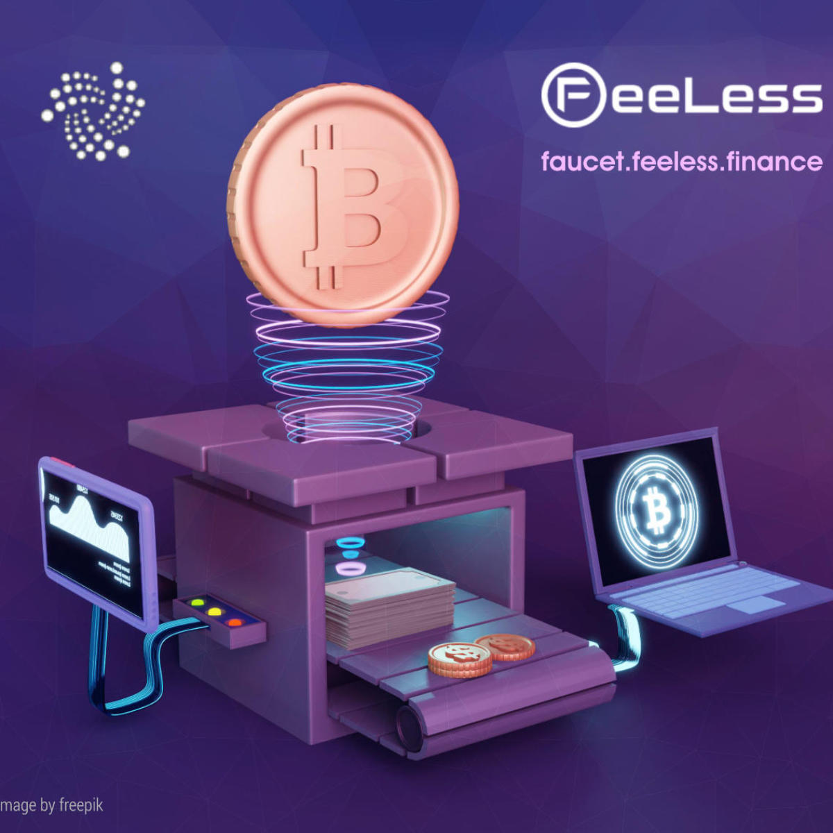 FeeLess Token Faucet DEX demo