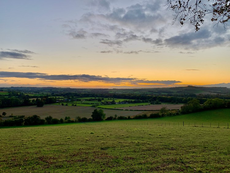 old winchester hill sunset