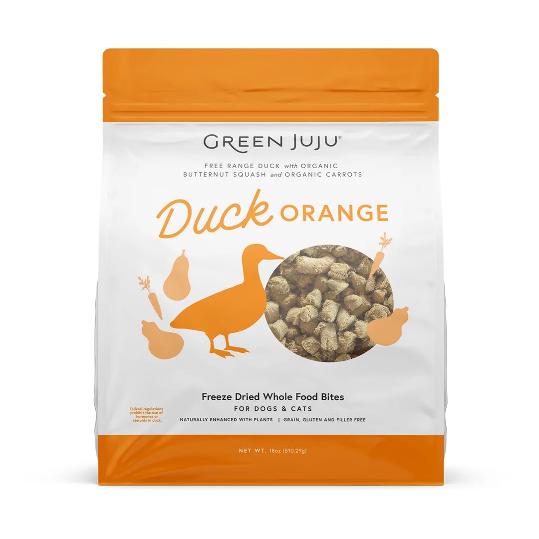 Green Juju Duck Orange Freeze Dried Whole Food Bites