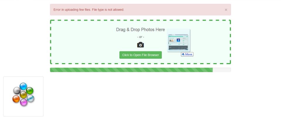 Drag n drop multiple AJAX images upload with progress bar