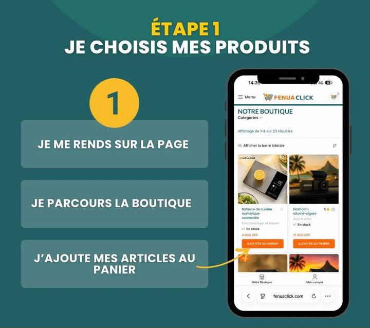 Interface Panier Fenua Click