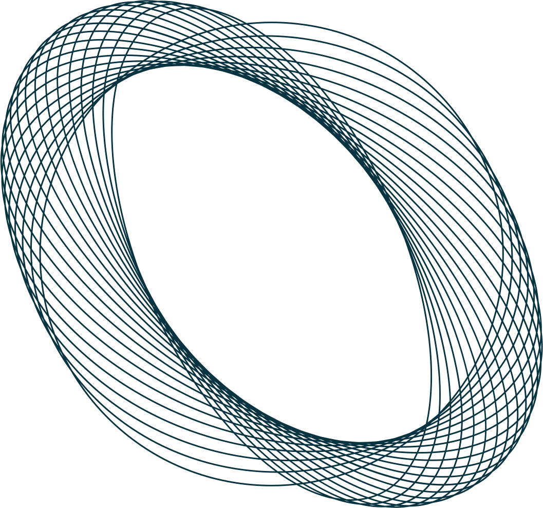 Abstract spiral line drawing
