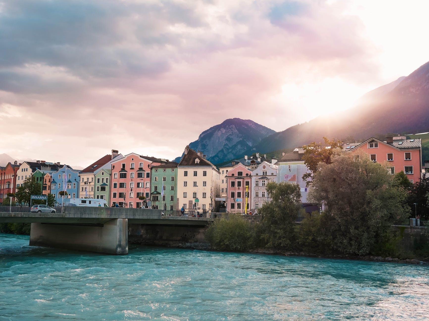 innsbruck at sunset