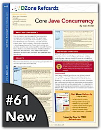 Reference Card – Core Java Concurrency « Fernando Franzini Blog