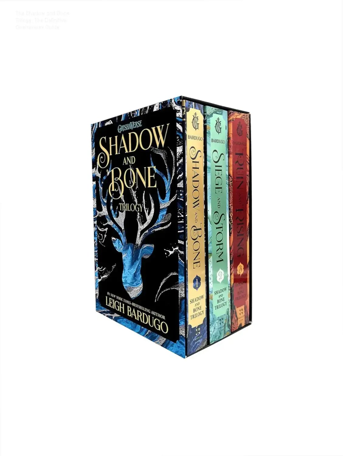 The Shadow and Bone Trilogy boxed set featuring all three novels by Leigh Bardugo