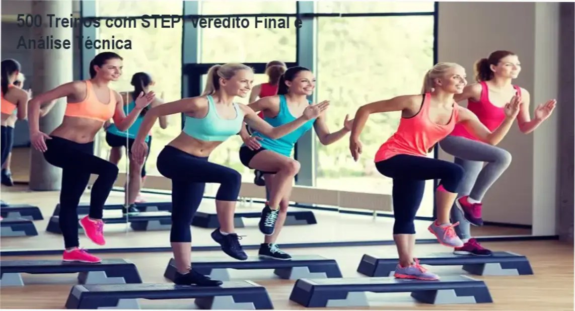 Demonstração de coreografias e movimentos do curso 500 Treinos com STEP