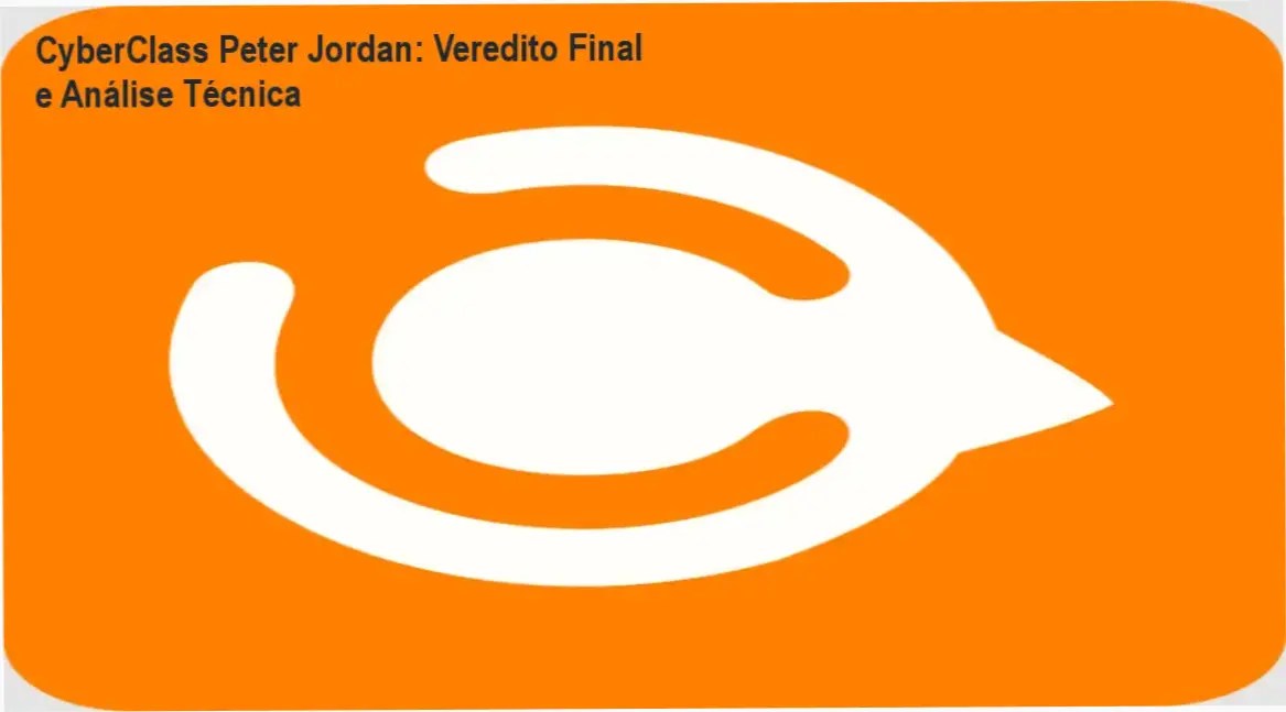 Interface do portal CyberClass de Peter Jordan com guia de cursos e monetização