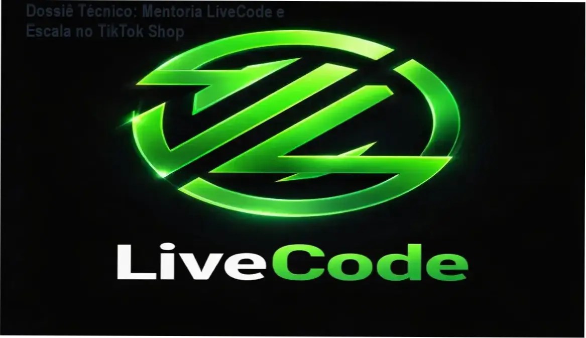 Infográfico detalhando o funcionamento da Mentoria LiveCode para vendas no TikTok Shop