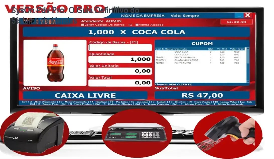 Interface do sistema SysOn Pdv Pro demonstrando a agilidade no frente de caixa
