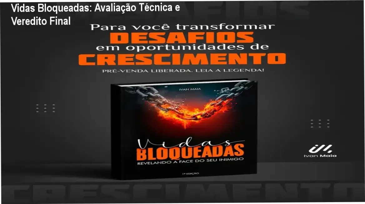 Capa do livro digital Vidas Bloqueadas focado em destravar o potencial humano
