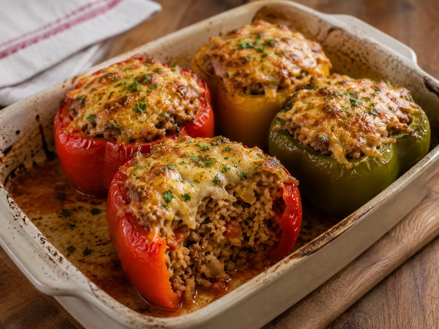 Country Stuffed Bell Peppers, a Ferrand Farms recipe