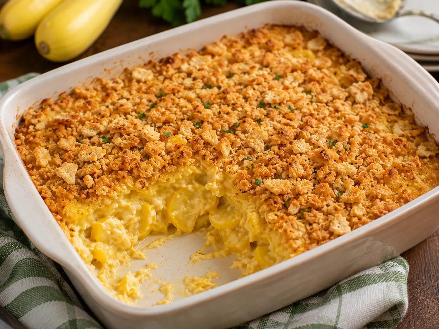 Old-Fashioned Squash Casserole, a Ferrand Farms recipe