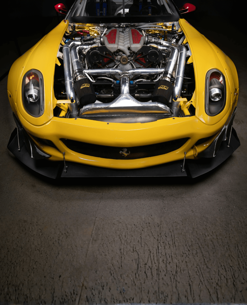 Ferrari Radiator Shop Los Angeles Performance Cooling Systems Engine Bay Exposed