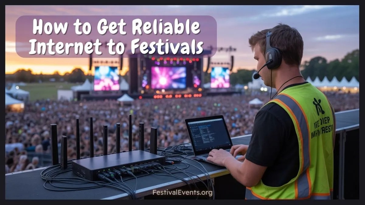 How to Get Reliable Internet to Festivals