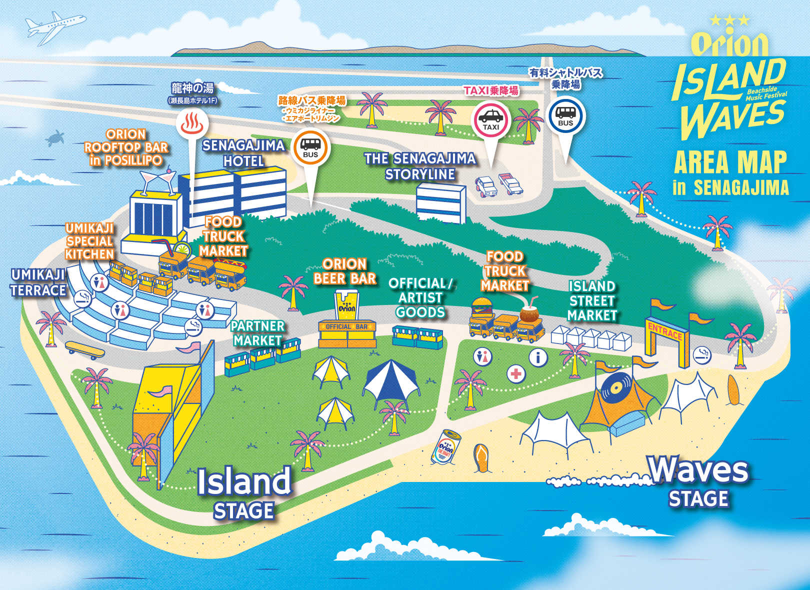 ORION ISLAND WAVES 2026 Lineup Timetable Map 2026 Map 