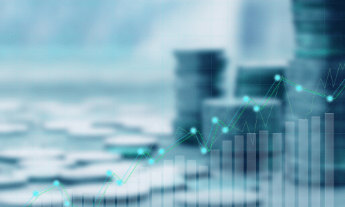 Graphic of stock market