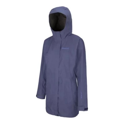 marmot womens essential gore-tex long jacket sport chek on women's gore-tex jacket canada