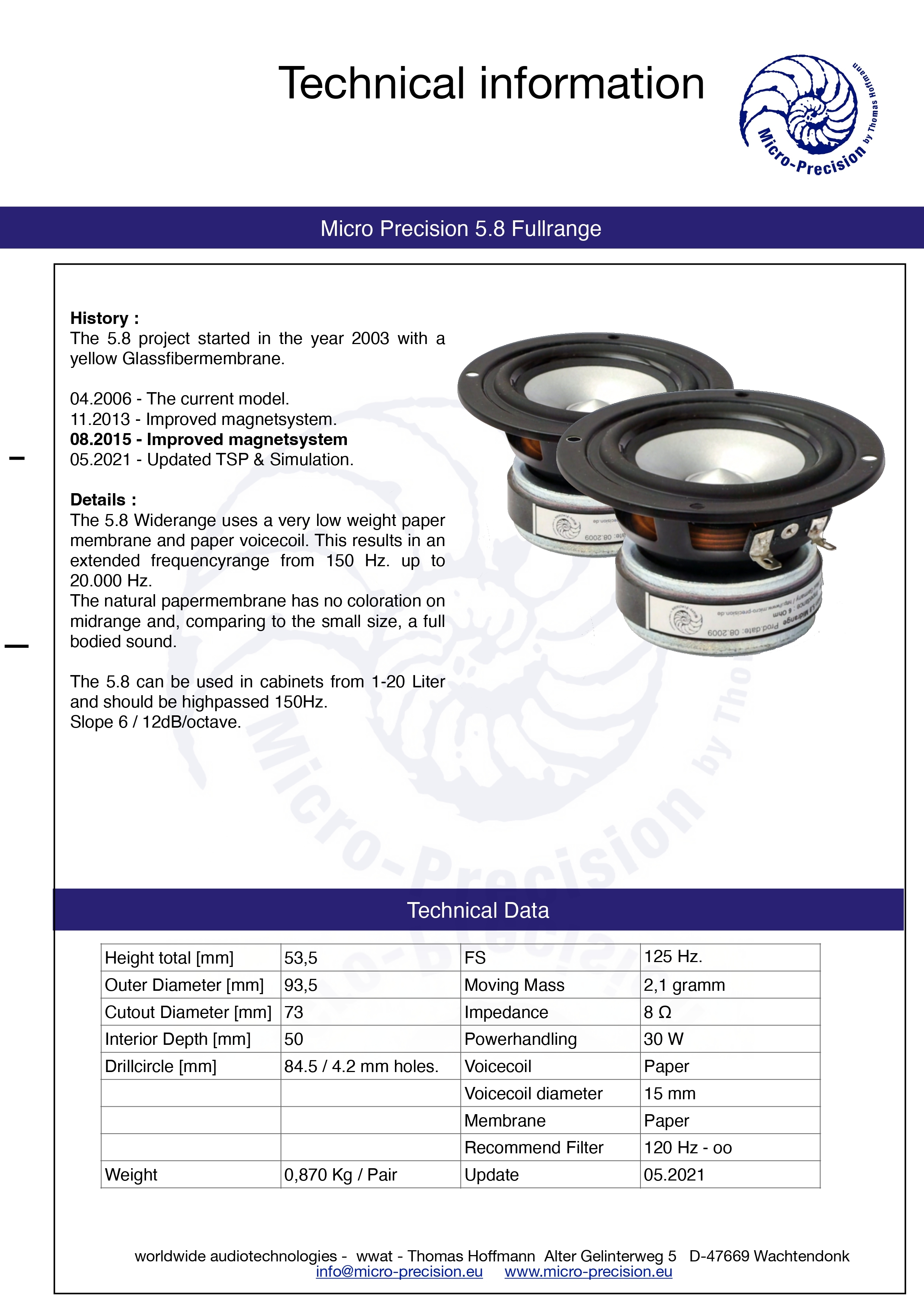 Micro-Precision 5-Series | 5.8 - One-way 4