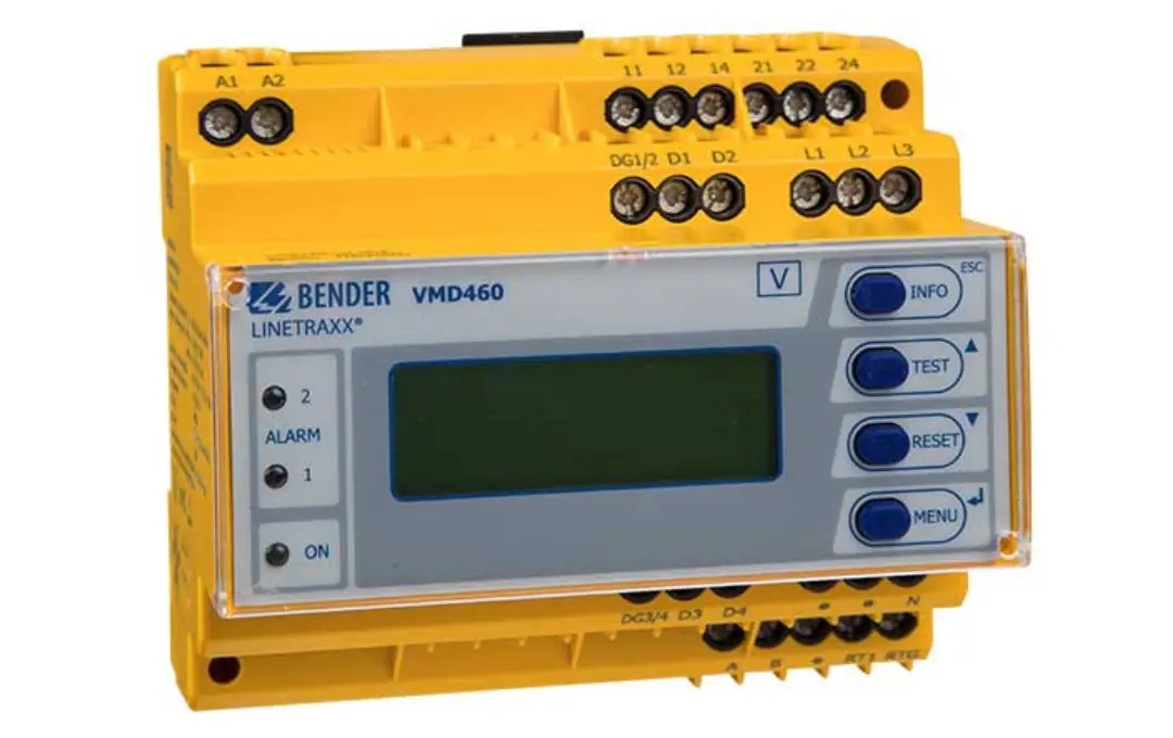 Relé de protección Bender para sistema de teledisparo RI en plantas fotovoltaicas