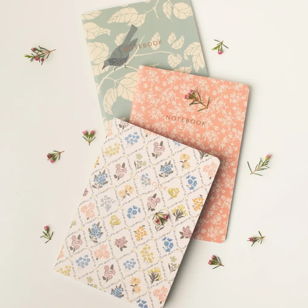 Flowerie set notebook A5