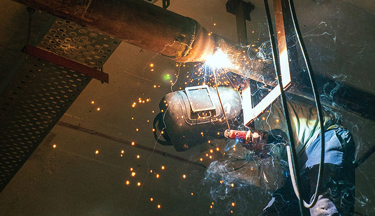 laser welding spatter