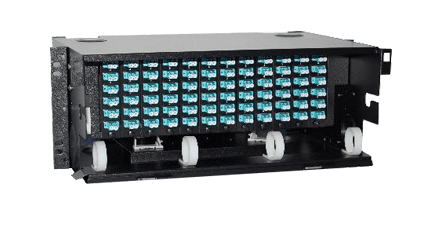 High-Density-144-Fiber-Rack-Mount-Termination High Density 144 Fiber Rack Mount Termination Panel : HDTM-144
