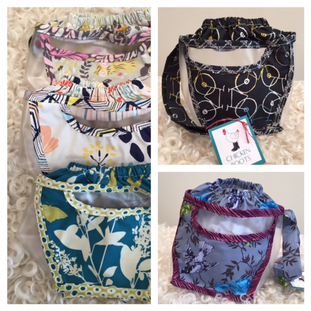 chicken boots knitting bolsas