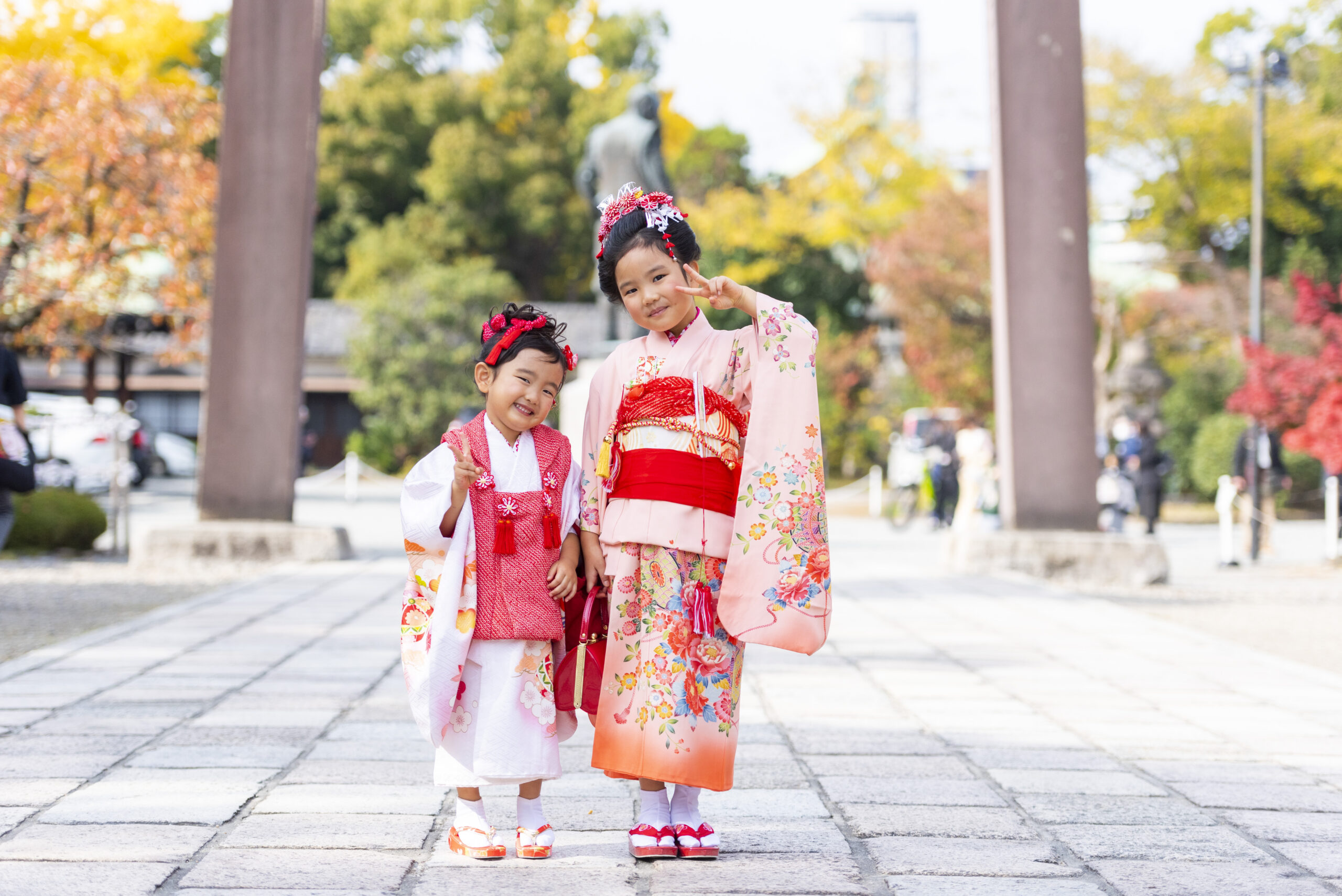 大阪城豊國神社でのお宮参り・七五三の写真撮影ならおまかせください