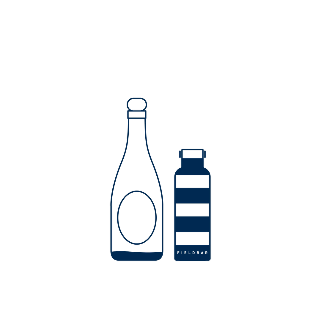 Almost an entire bottle of champagne 650ml