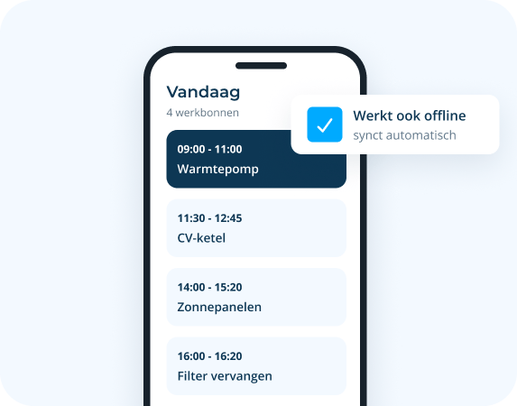 Monteurs App in FieldBuddy Pro