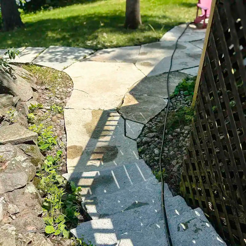 Power washed walkway in Douro-Dummer