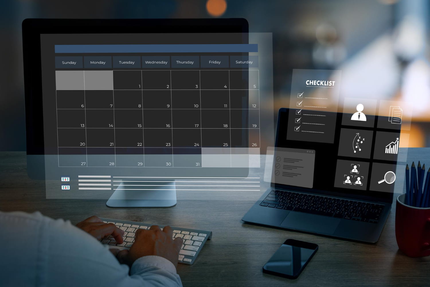 Automated field service scheduling dashboard