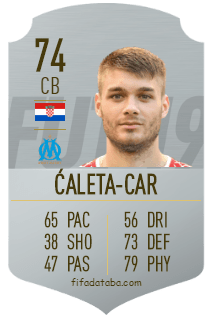 Duje Caleta Car Fifa 20 Rating Card Price He is currently 21 years old and plays as a Centre Back.