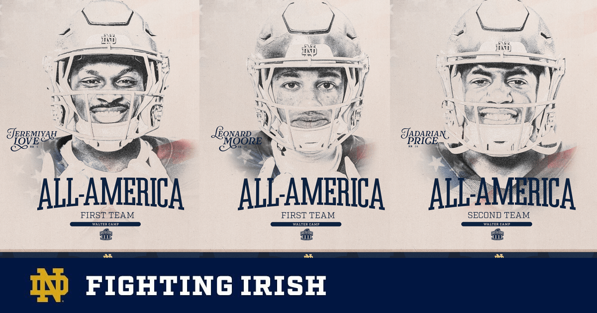 Notre Dame Football: 2025 Walter Camp All-Americans | Love, Moore, Price | Highlights (2026)