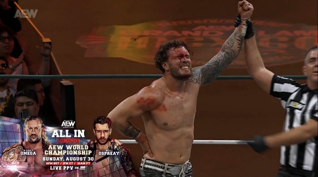 AEW Grand Slam Mexico 8/5 Results: New Trios World Champs and Will Ospreay Survives Street Fight