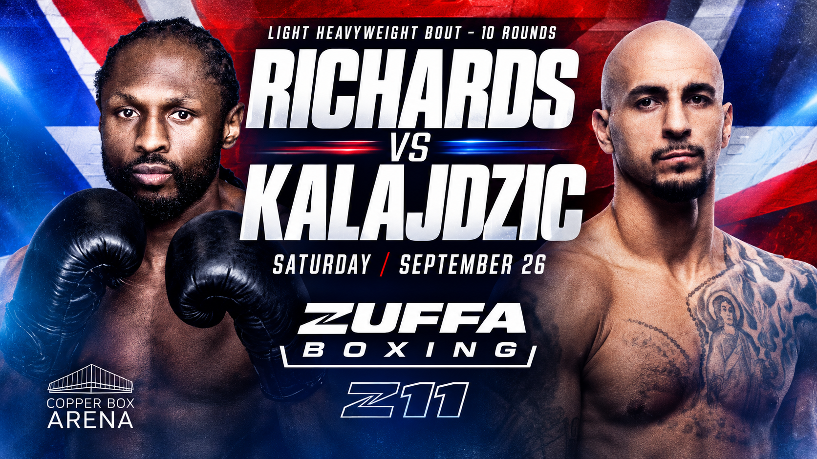 Craig Richards vs Radivoje Kalajdzic Lands Co-Main Slot on Zuffa Boxing 11