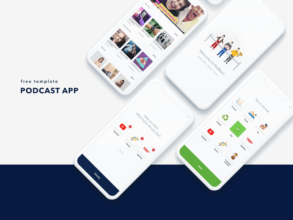 Apple podcast mockup psd download free. Podcast App Template Free Figma Resource Figma Elements