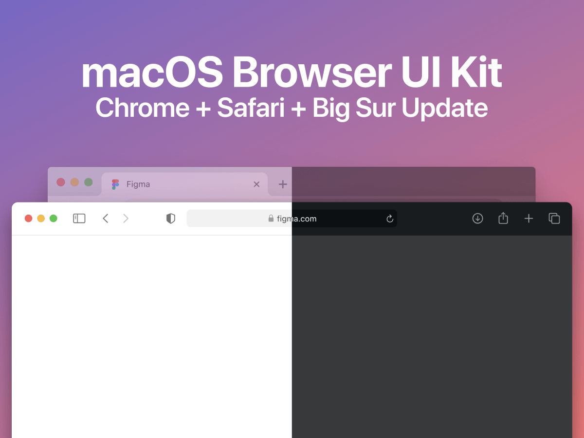 This mockups fit for any kind of projects: Macos Browser Ui Kit Free Figma Resource Figma Elements