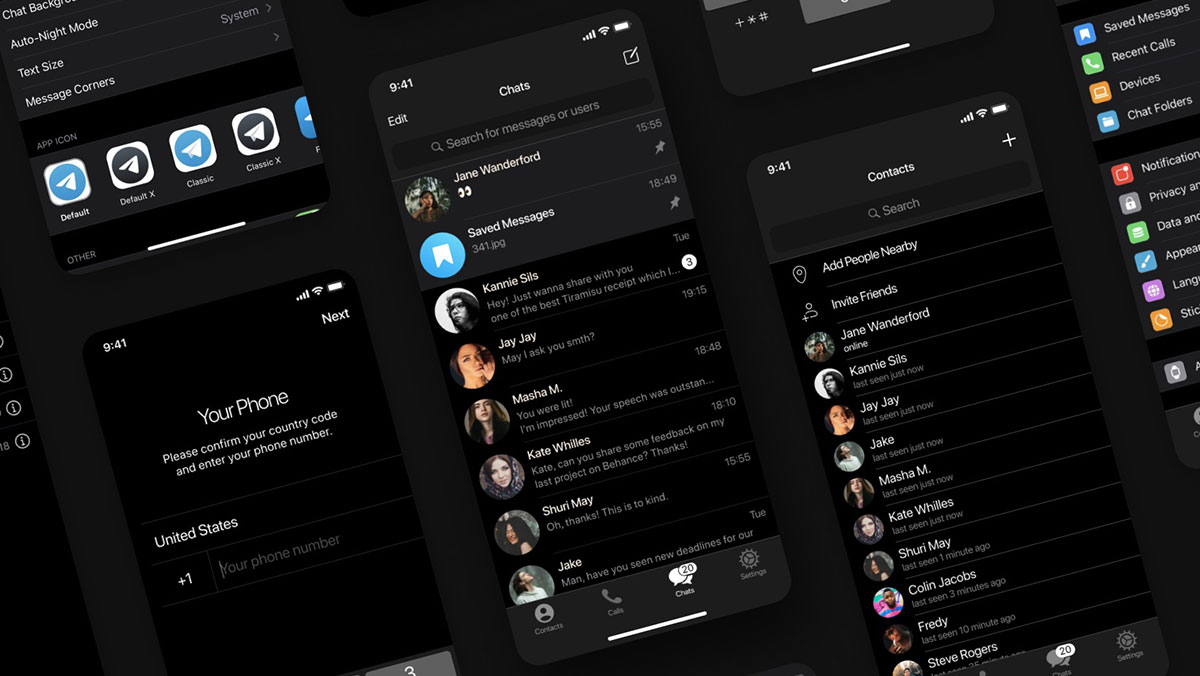 Thankfully, telegram allows you to preview incoming chats without marking them as read. Free Telegram App Figma Ui Kit Figma Template