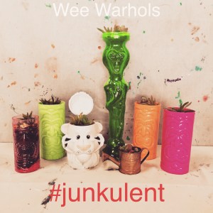 junkulent, succulents, Wee Warhols, Austin TX