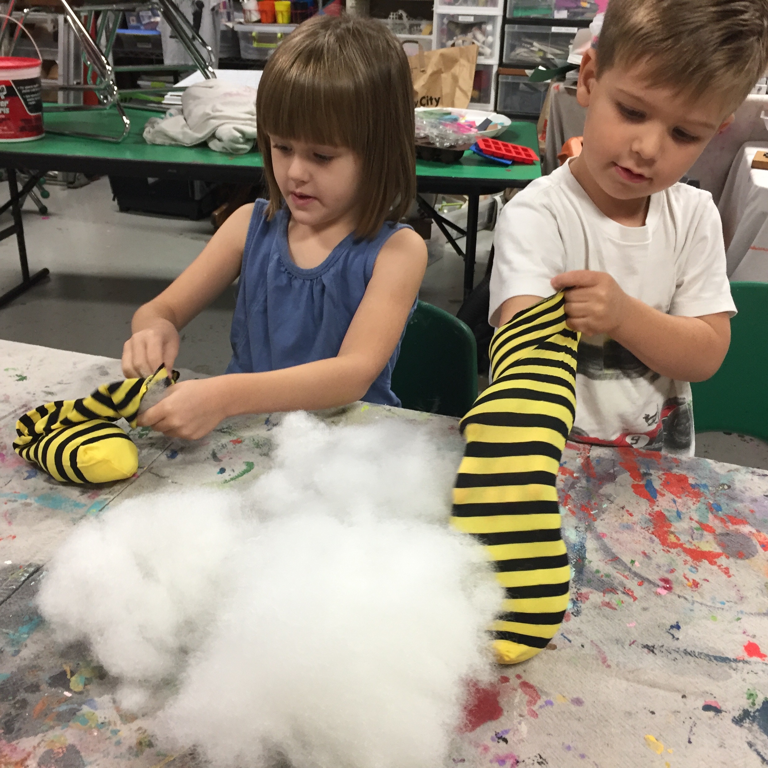 bumble bee, lovie, Wee Warhols, Austin, Art Class