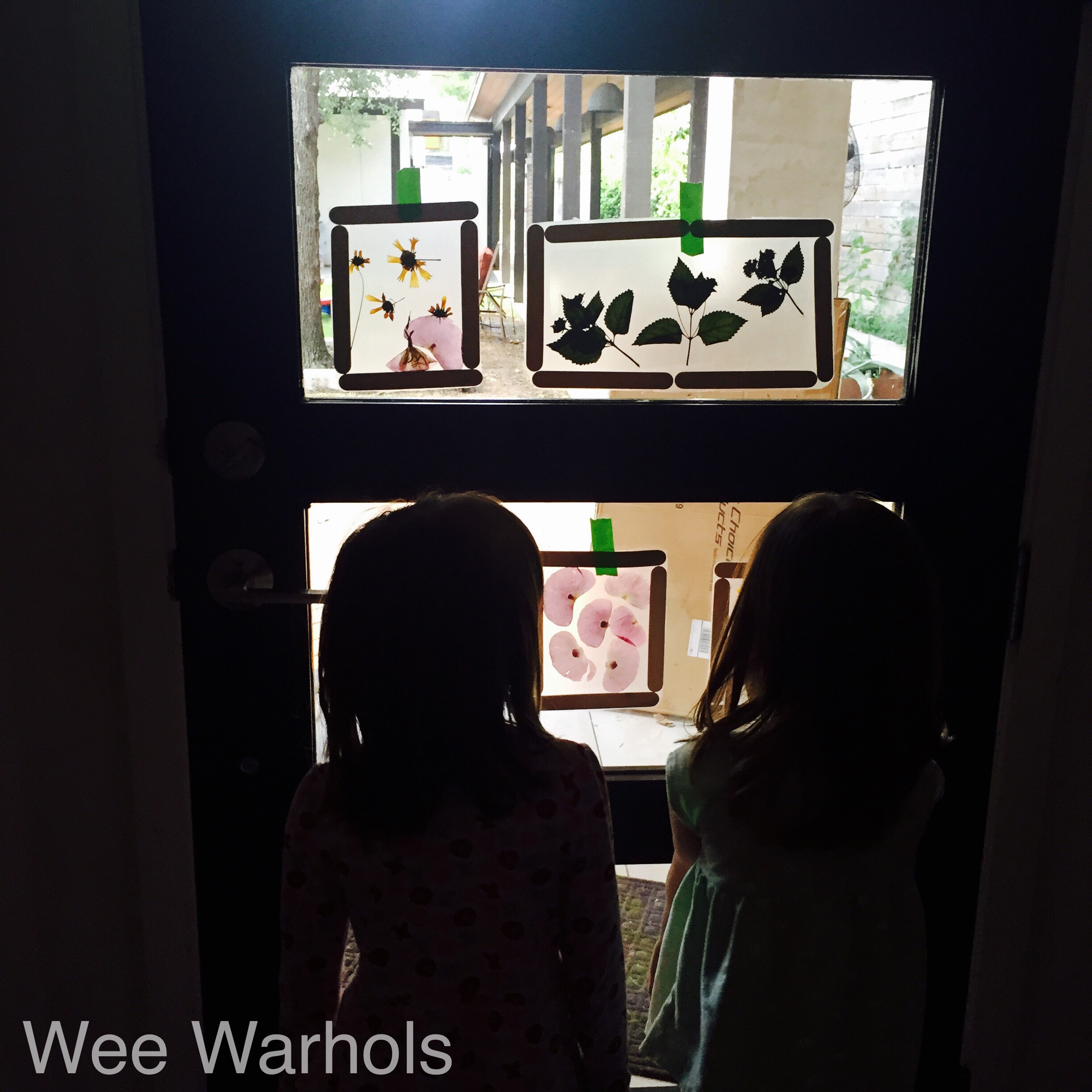 pressed flowers, dried flowers, kids art, Wee Warhols, Austin