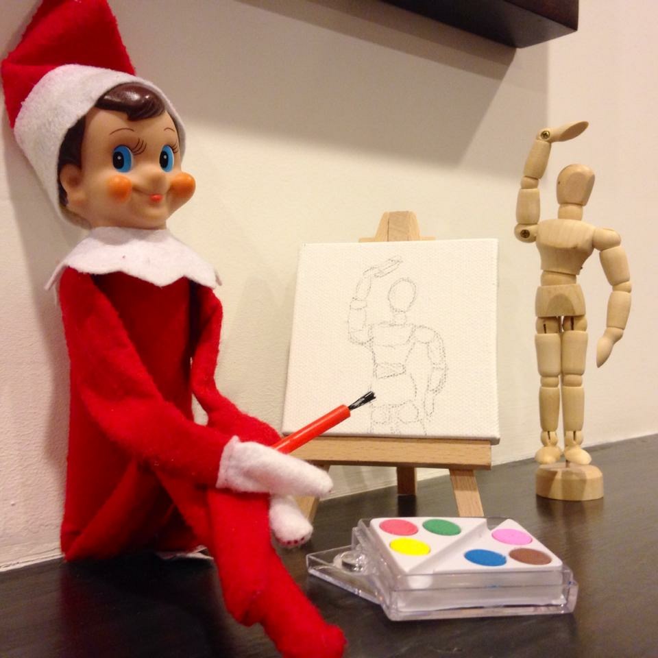 Elf on the shelf, elf, Wee Warhols, Austin tx, Christmas tradition, holiday season, top secret operation, santa's helper