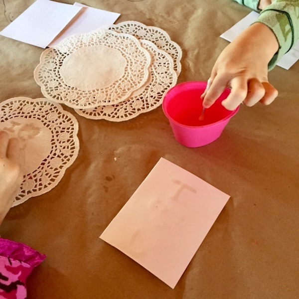 Valentine's Day Science, secret message cards, Valentine, handmade, diy, Wee Warhols, Austin, lemon, invisible ink