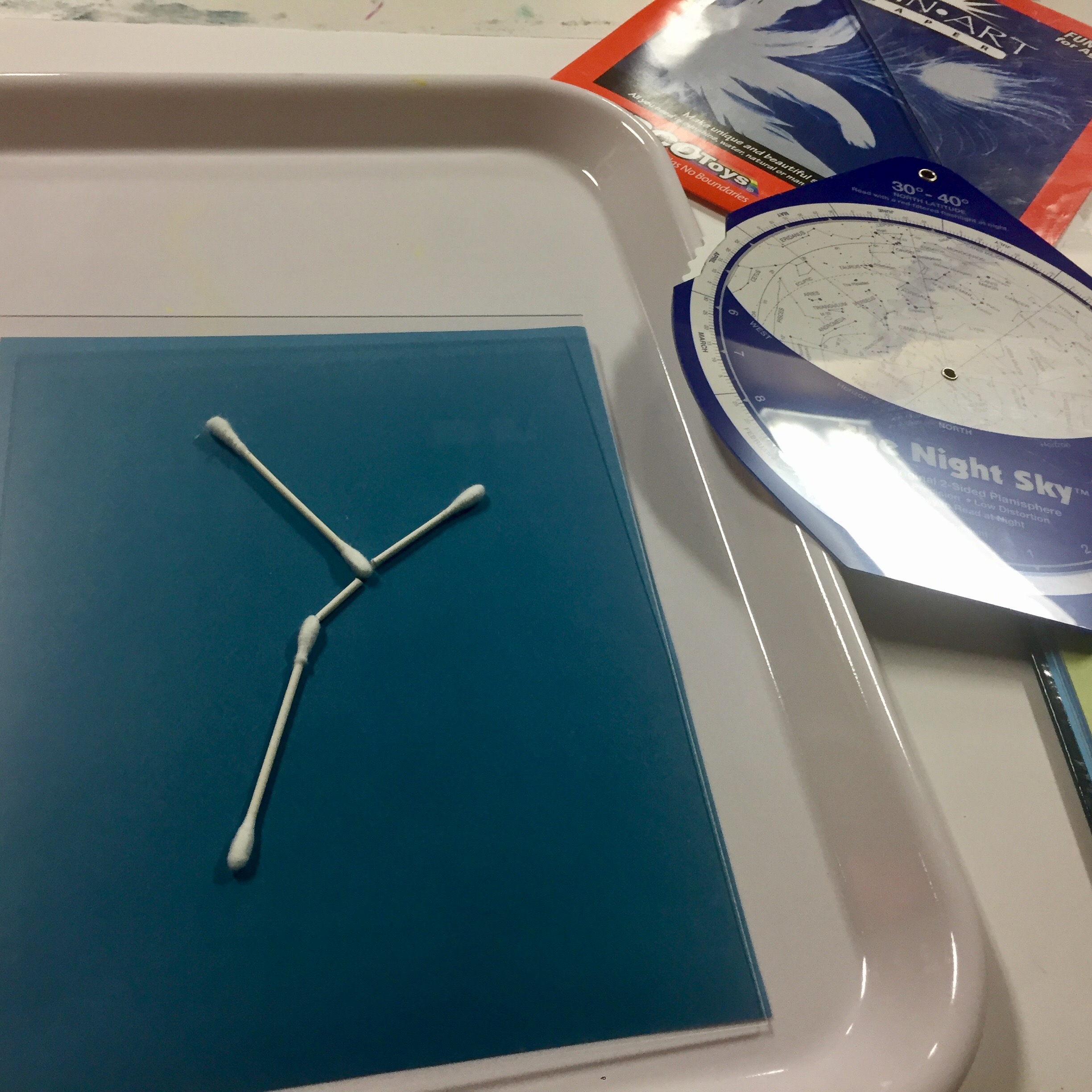 book inspired, STEAM, Wee Warhols, Austin, TX, Dr Seuss, early education, ece, constellations, sun prints, kids art