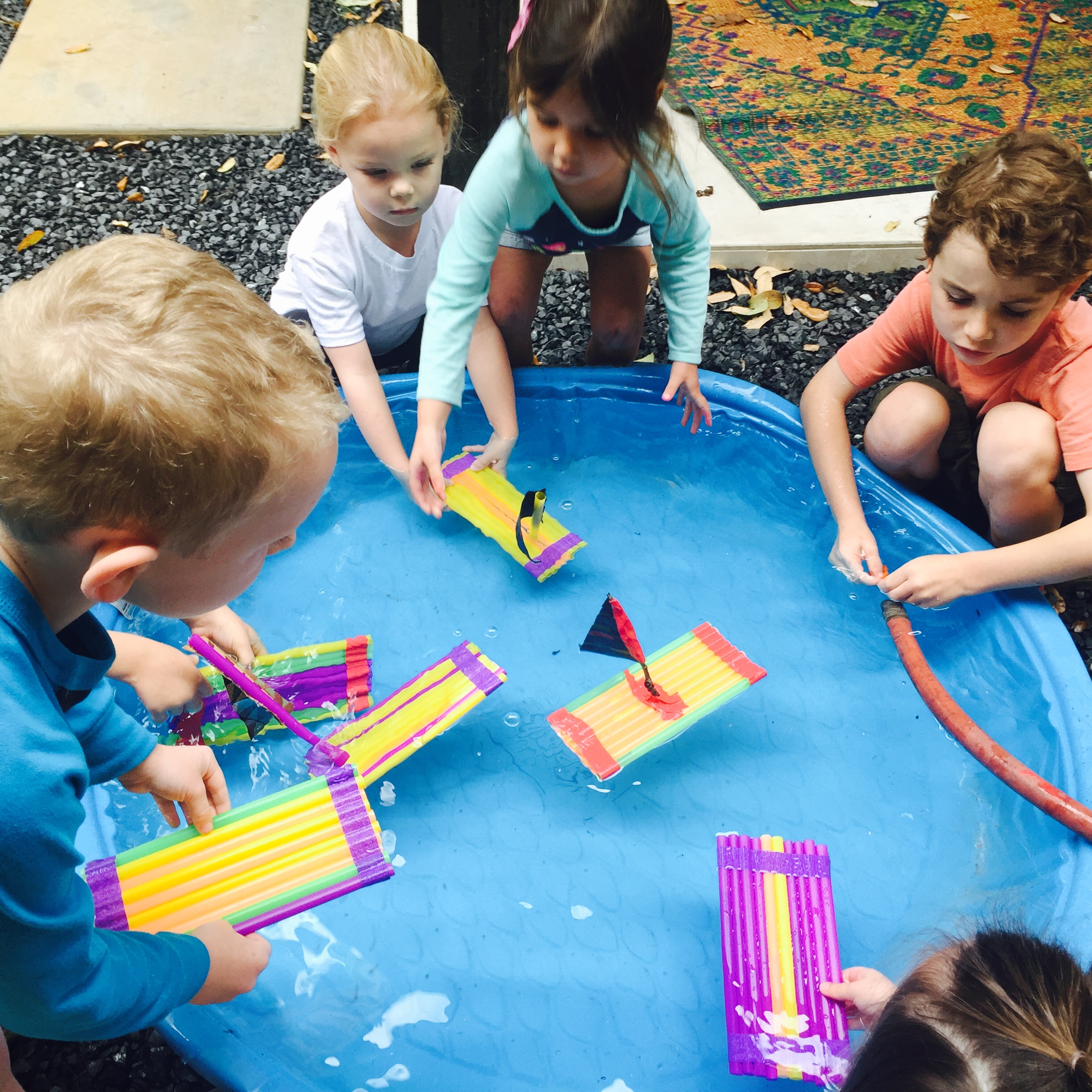 STEAM, nature project, raft, floatation, Figment Creative, Austin, TX , 28 Days of STEAM, nature raft craft