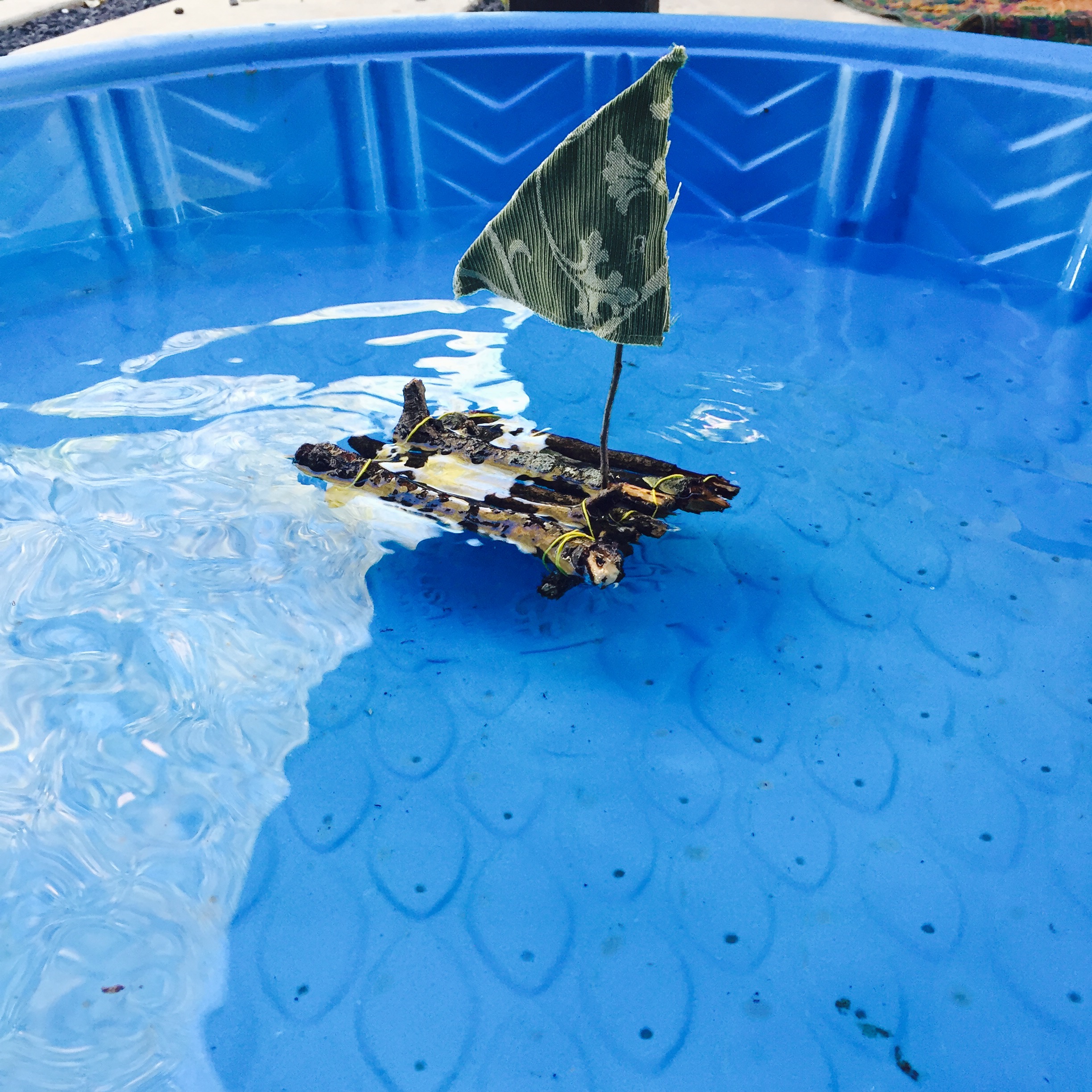 STEAM, nature project, raft, floatation, Figment Creative, Austin, TX , 28 Days of STEAM, nature raft craft